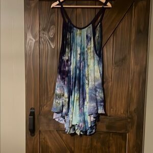 Tie-Dye Sleeveless Women's Top